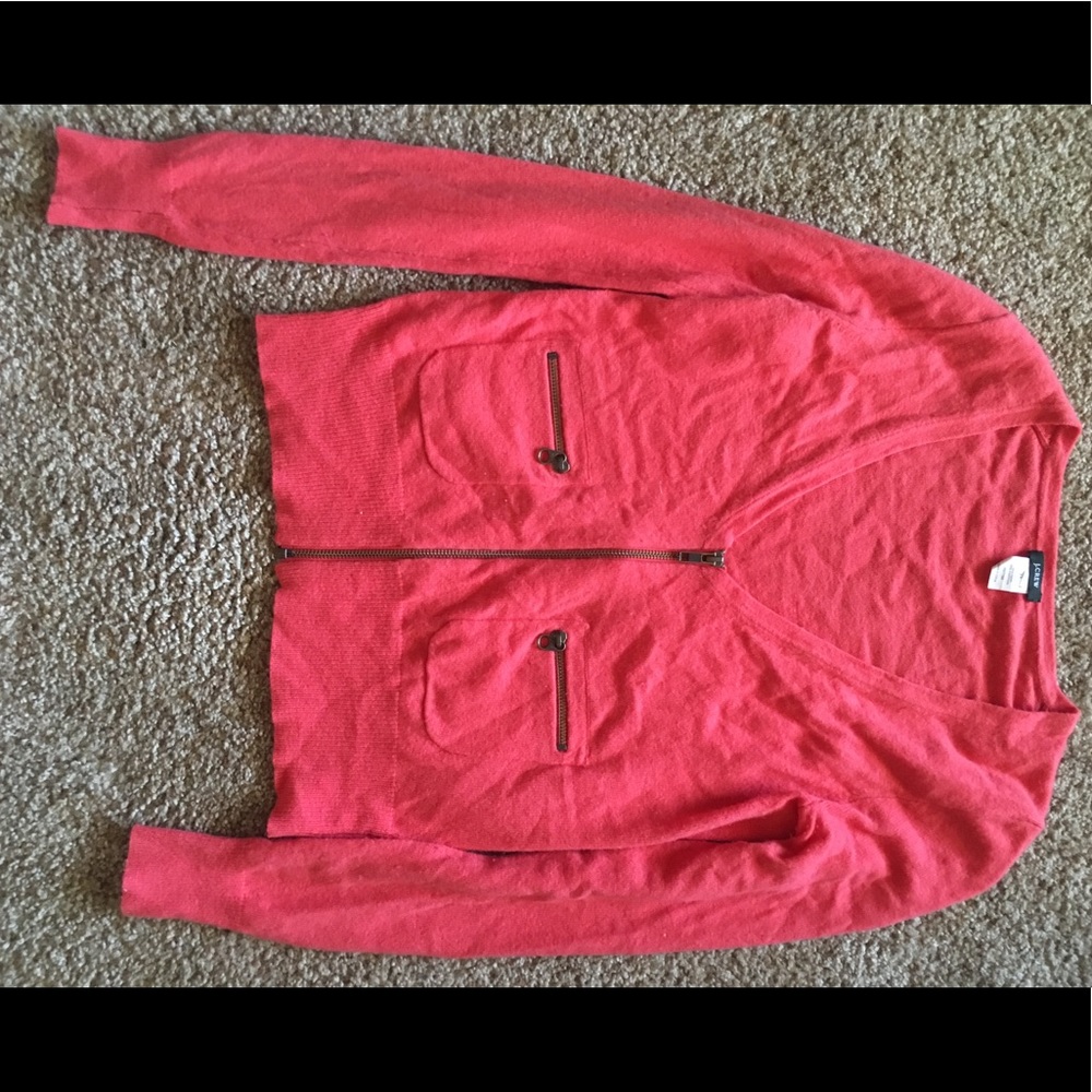 Jcrew zipper cardigan